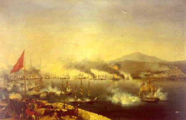 The Naval Battle of Navarino, Ambroise-Louis Garneray